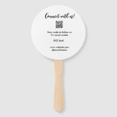 Contact met ons opnemen QR-code scannen Website to Handwaaier (Achterkant)