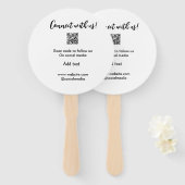 Contact met ons opnemen QR-code scannen Website to Handwaaier (Voorkant en achterkant)