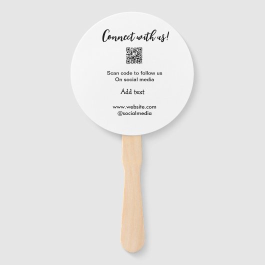 Contact met ons opnemen QR-code scannen Website to Handwaaier (Voorkant)