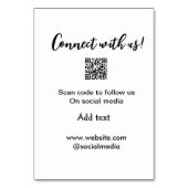 Contact met ons opnemen QR-code scannen Website to Kaart (Achterkant)