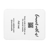 Contact met ons opnemen QR-code scannen Website to Magneet (Horizontaal)