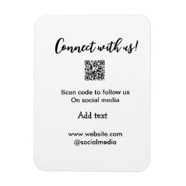 Contact met ons opnemen QR-code scannen Website to Magneet