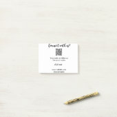 Contact met ons opnemen QR-code scannen Website to Post-it® Notes (Op bureau)