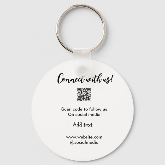 Contact met ons opnemen QR-code scannen Website to Sleutelhanger (Voorkant)