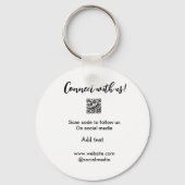 Contact met ons opnemen QR-code scannen Website to Sleutelhanger (Achterkant)