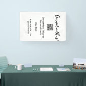 Contact met ons opnemen QR-code scannen Website to Spandoek (Beurs)