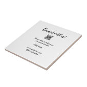 Contact met ons opnemen QR-code scannen Website to Tegeltje (Zijkant)