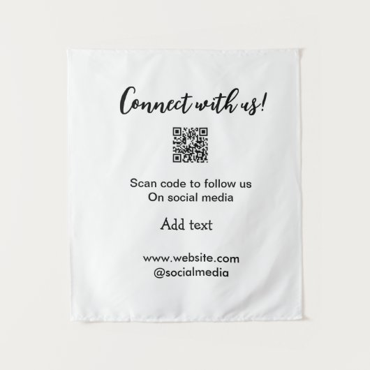 Contact met ons opnemen QR-code scannen Website to Wandkleed (Voorkant)