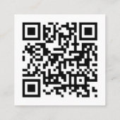Contact met ons opnemen | Social media QR-code mod Vierkante Visitekaartje (Achterkant)