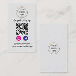 Contact met ons opnemen | Social media QR-code mod Visitekaartje