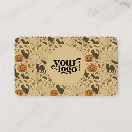 Contact met ons  Spooky Halloween Visitekaartje (Voorkant)