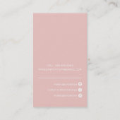 CONTACT modern chic  ombre blush roze zwart Visitekaartje (Achterkant)
