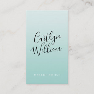 CONTACT modern chic  ombre mint groen zwart Visitekaartje