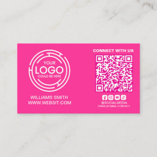 Contact opnemen met de Amerikaanse Social Media QR Visitekaartje