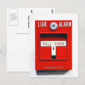 Contact opnemen met Donald J. Trump Fire Briefkaar Briefkaart (Voorkant / Achterkant)