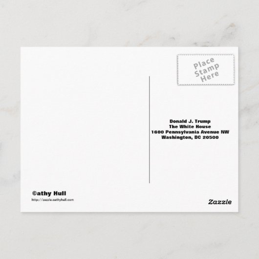 Contact opnemen met Donald J. Trump Lyin' King Bri Briefkaart (Achterkant)