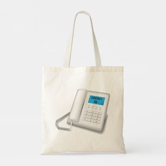 Contact opnemen Telefoon Tote Bag (Achterkant)