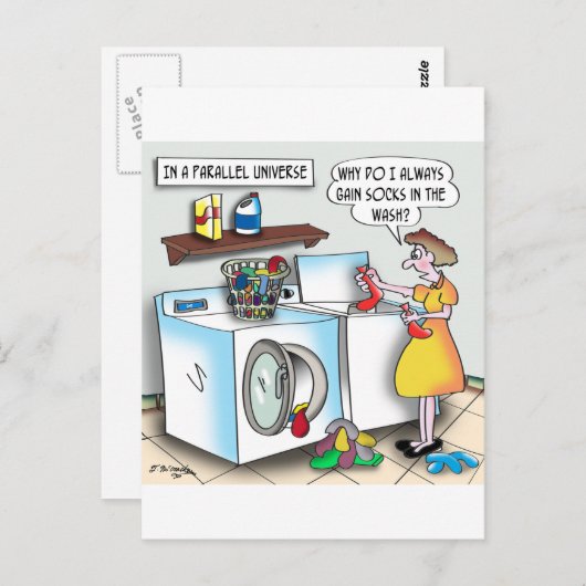 Contactdozen in een parallel universum briefkaart (Voorkant / Achterkant)