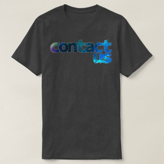 Contacteer ons t-shirt (Design voorkant)