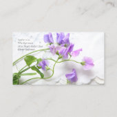 contacten met zoete peulen contactkaartje (Achterkant)