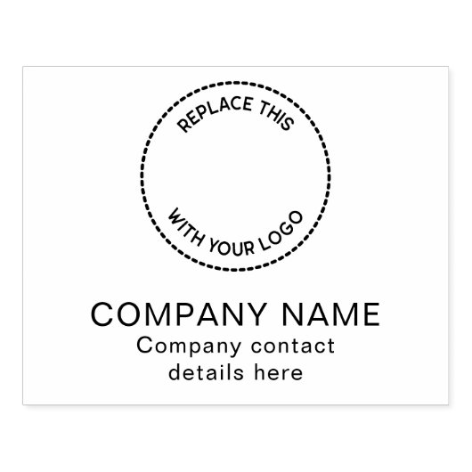 Contactgegevens bedrijfsnaam bedrijf Logo bedrijf Rubberstempel (Afrduk)