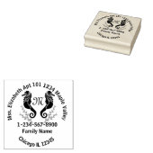 Contactgegevens bij Seahorse Laurel Crest Beach Ho Rubberstempel (Gestempeld)
