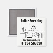 Contactgegevens ketel onderhoud magneet (Voorkant / Achterkant)