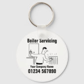 Contactgegevens ketel onderhoud sleutelhanger (Voorkant)