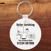 Contactgegevens ketel onderhoud sleutelhanger (Achterkant)