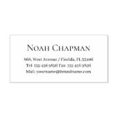 Contactgegevens Professionele naam Eenvoudig Zelfinktende Stempel (Design)