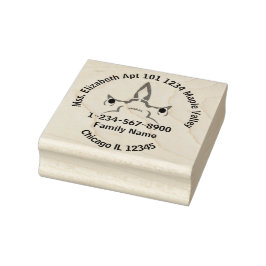 Contactgegevens van Angry Hammerhead Shark Rubberstempel