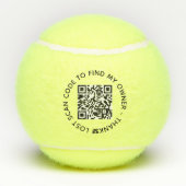 Contactgegevens van de eigenaar van de aangepaste  tennisballen (Achterkant)