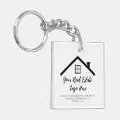 Contactgegevens voor Logo voor marketing van onroe Sleutelhanger (Voorkant Links)