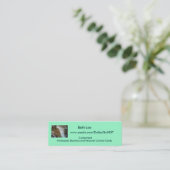 Contactkaart Mini Visitekaartje (Staand voorkant)