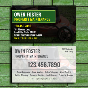 Contactkaart voor Property Maintenance Company Visitekaartje