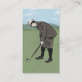 contactkaarten voor  Golfspeler Visitekaartje (Achterkant)