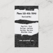 Contactkaarten voor muziekband visitekaartje (Achterkant)