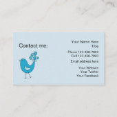 Contactkaarten voor sociale media contactkaartje (Achterkant)