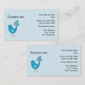 Contactkaarten voor sociale media contactkaartje (Voorkant / Achterkant)