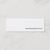 Contactkaarten voor zwemblazen - kopiëren mini visitekaartje (Achterkant)