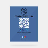 Contactloos Betaal QR Code Bord (Voorkant)
