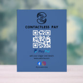 Contactloos Betaal QR Code Bord (Neutraal)