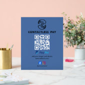 Contactloos Betaal QR Code Bord (Huwelijk)