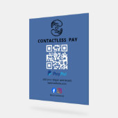 Contactloos Betaal QR Code Bord (Hoek)