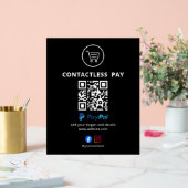 Contactloos Betaal QR Code Bord | PayPal | Makelaa (Huwelijk)