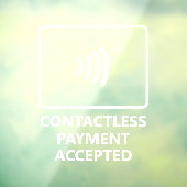 Contactloos betalen mogelijk raamsticker (Vel 3)