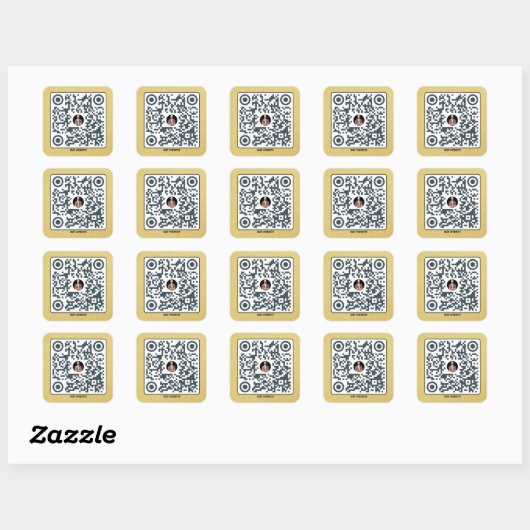 Contactloos Menu QR Code Sticker - Gepersonaliseer (Vel)