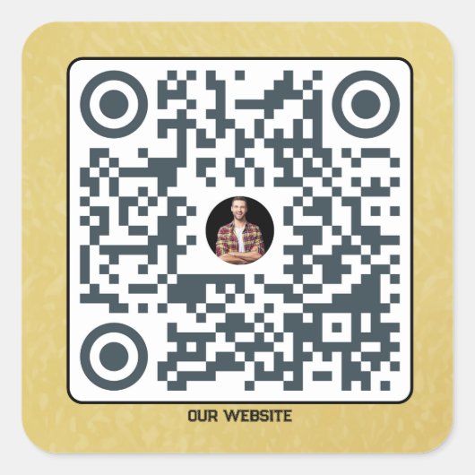 Contactloos Menu QR Code Sticker - Gepersonaliseer (Voorkant)