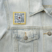 Contactloos menu QR Plaque - gegraveerd teken Naamplaatje (In situ)