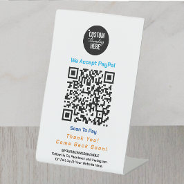 Contactloos zakelijk voetstuk met Logo Reclamebord Met Voetstuk